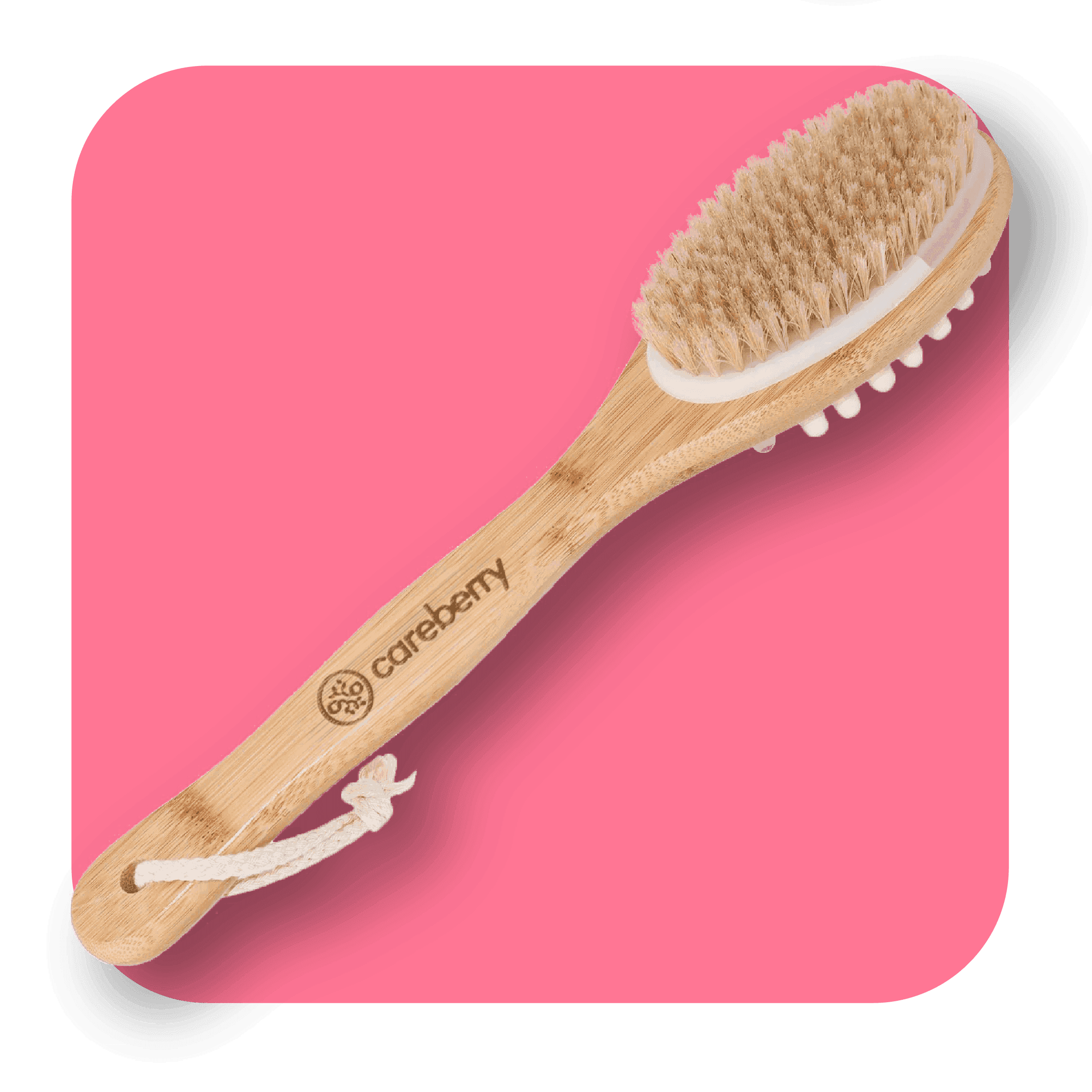 Dual action bamboo brush