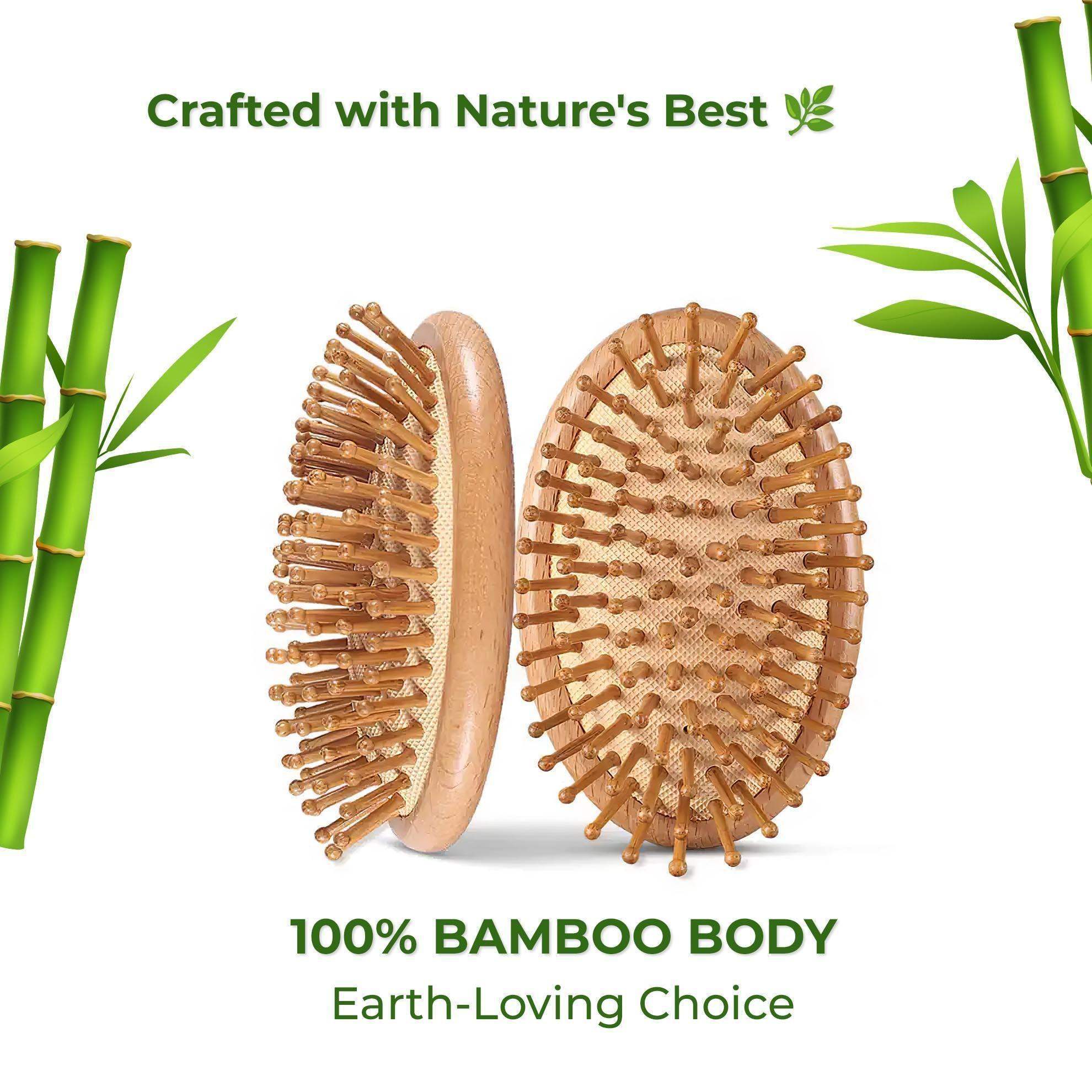 Bamboo Bliss Mini Hairbrush - Careberry