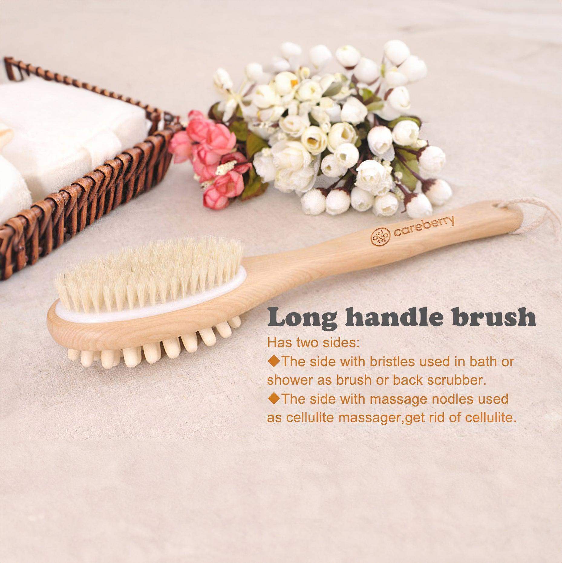 Careberry long handle Bamboo Body Brush